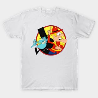 Dudley Do-Right and Snidely Whiplash -  Bullwinkle T-Shirt